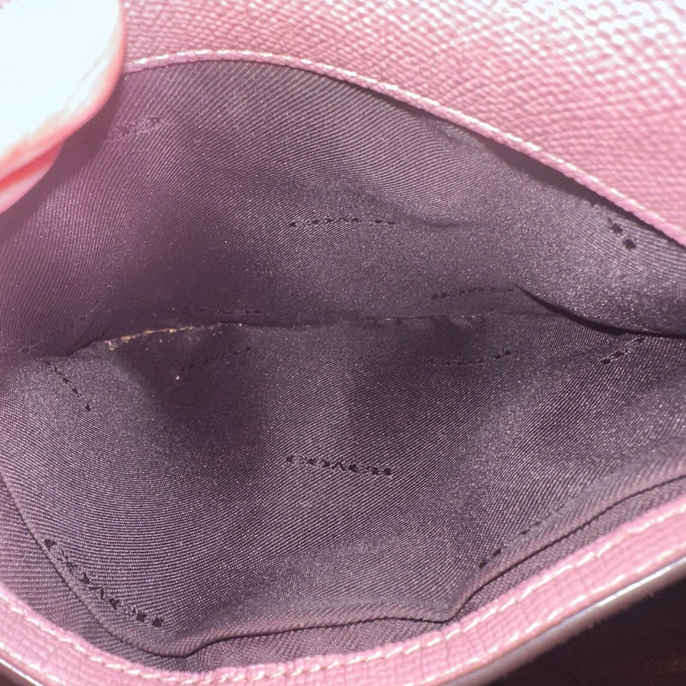 Coach messenger crossbody with hearts appliqué in Dusty Rose - Picture 10 of 16